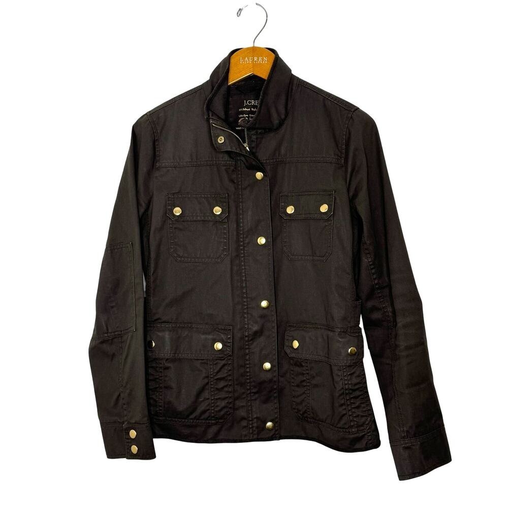 J. Crew Relaxed Boyfriend Field Jacket Size Small Brown